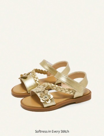Sandale Cozy Pixies, auriu