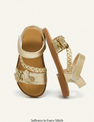 Sandale Cozy Pixies, auriu