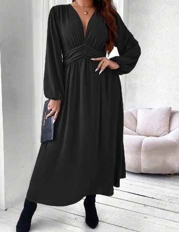 Rochie lunga SHEIN CURVE, negru