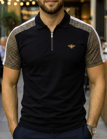 Tricou River Island, negru