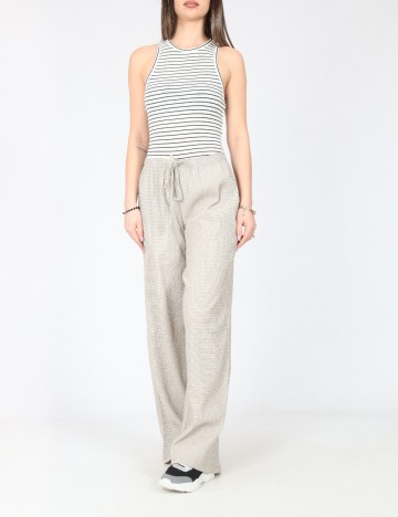 Pantaloni Zara, crem