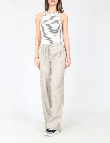 Pantaloni Zara, crem