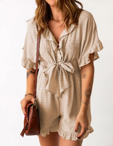 Salopeta SHEIN, crem