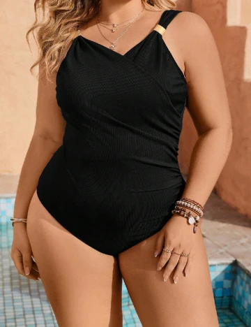 Costum de baie SHEIN CURVE, negru