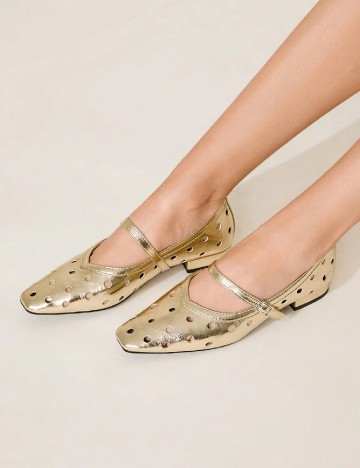 
						Pantofi SHEIN, auriu