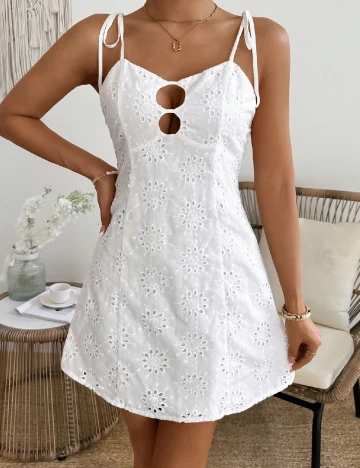 Rochie scurta SHEIN, alb