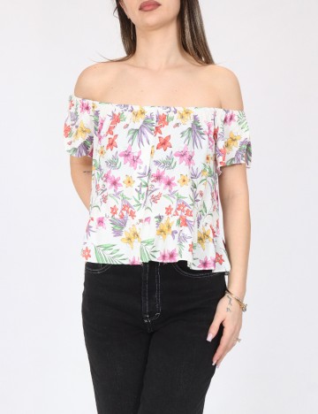 Top Bershka, alb