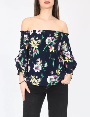 Bluza Bershka, bleumarin inchis