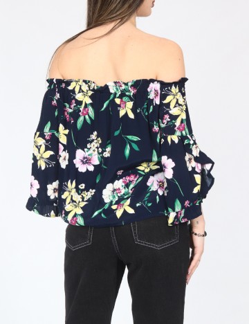 Bluza Bershka, bleumarin inchis