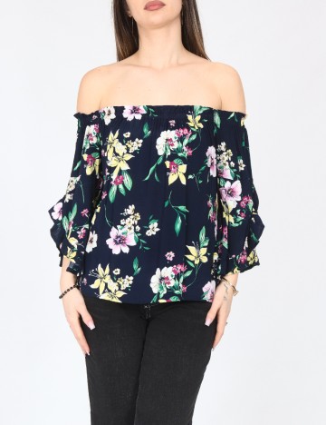 Bluza Bershka, bleumarin inchis