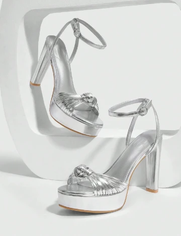 Sandale Cuccoo, argintiu