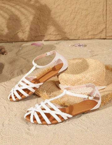 Sandale SHEIN, alb