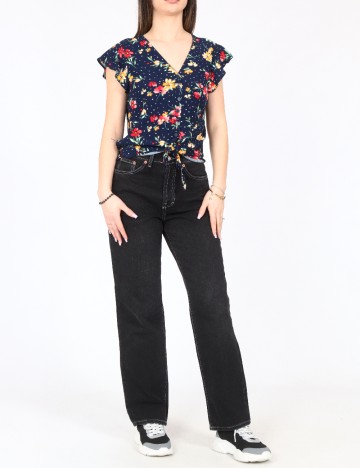Top Bershka, floral print