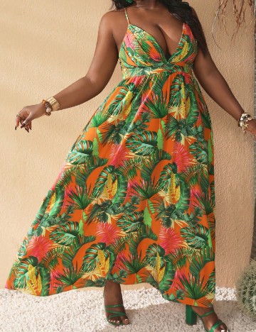 
						Rochie lunga SHEIN CURVE, mix culori