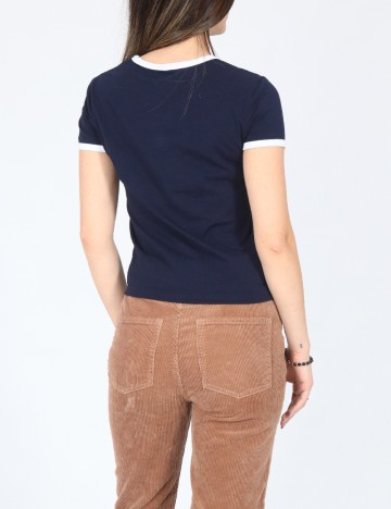 Top Bershka, bleumarin