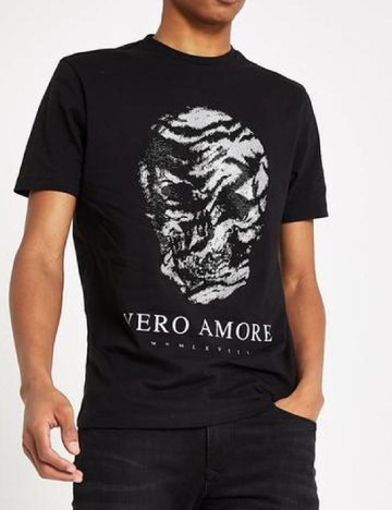 
						Tricou River Island, negru