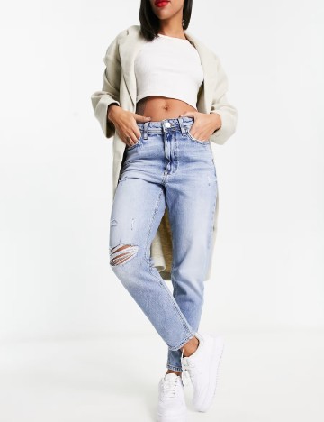 
						Blugi River Island, albastru