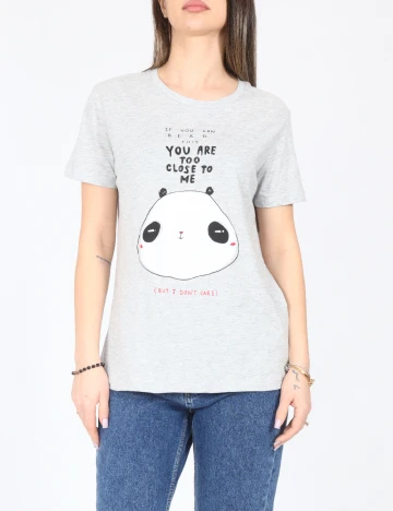 Tricou Pull&Bear, gri