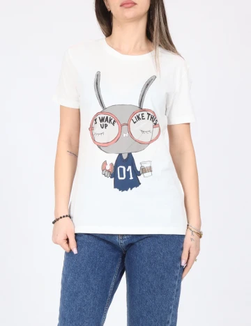 Tricou Pull&Bear, alb