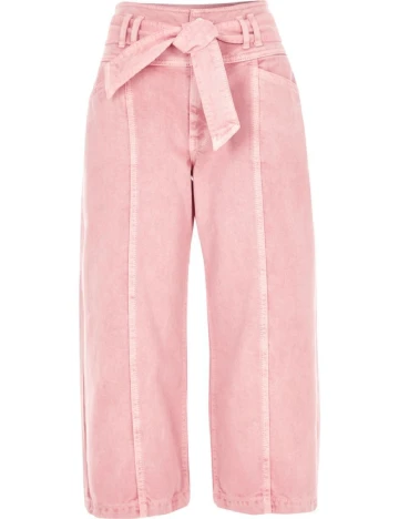 Pantaloni trei sferturi River Island, roz