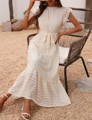 Rochie lunga SHEIN, ecru