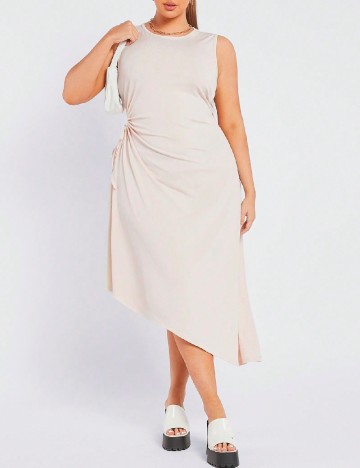 
						Rochie medie SHEIN CURVE, crem