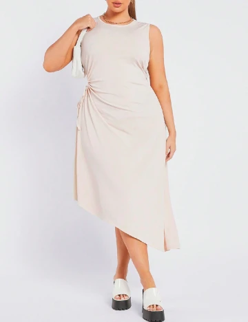 Rochie medie SHEIN CURVE, crem