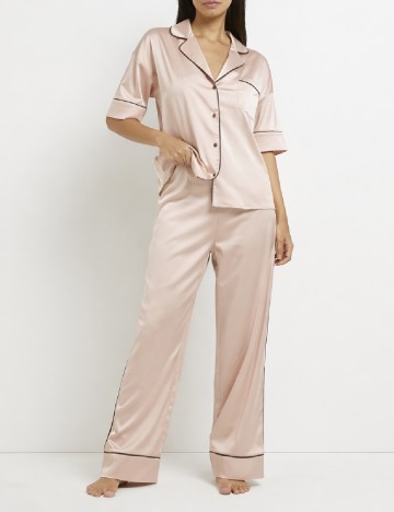 
						Camasa de noapte River Island, roz