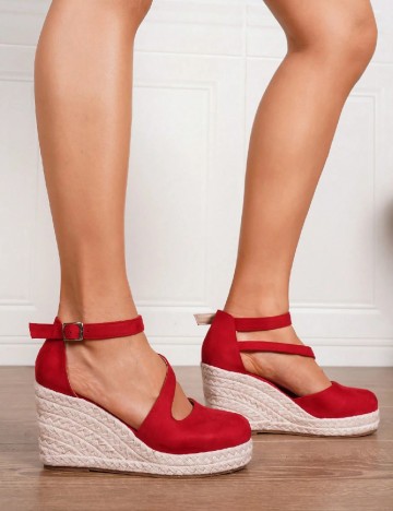 Sandale SHEIN, rosu