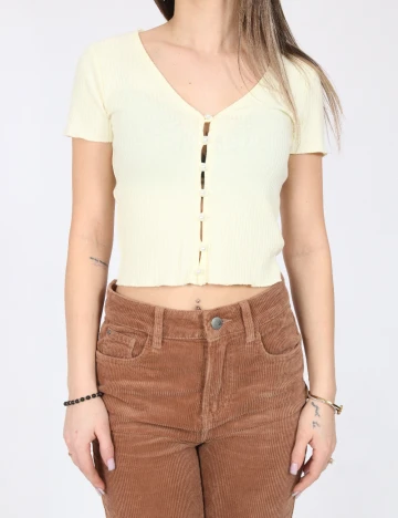Top Bershka, galben