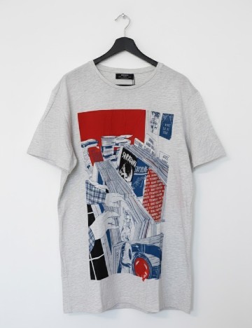 Tricou Bershka, gri