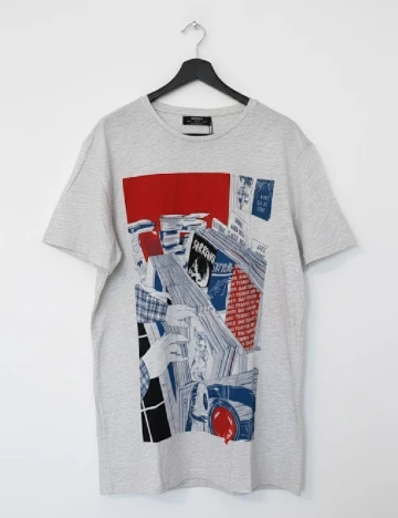 Tricou Bershka, gri
