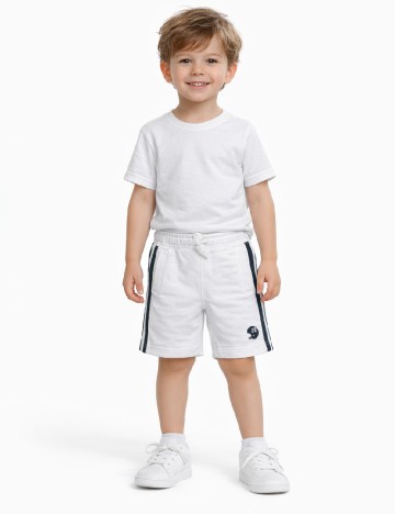 
						Pantaloni scurti Zara, alb