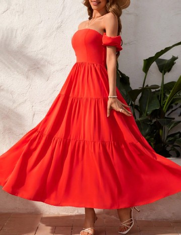 
						Rochie lunga SHEIN, rosu