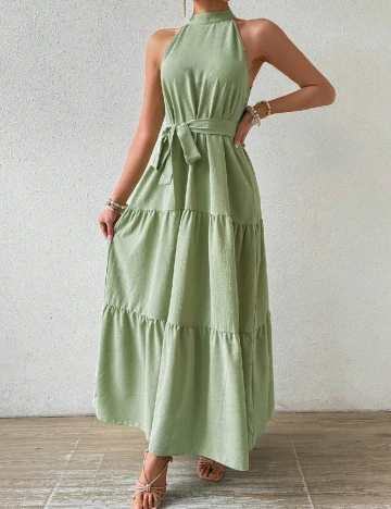 Rochie lunga SHEIN, verde