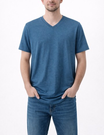 
						Tricou Bershka, albastru