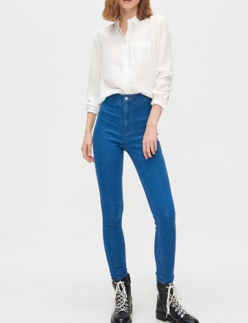 
						Blugi CROPP, albastru