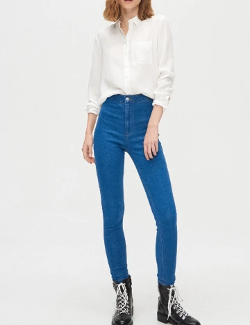 Blugi CROPP, albastru