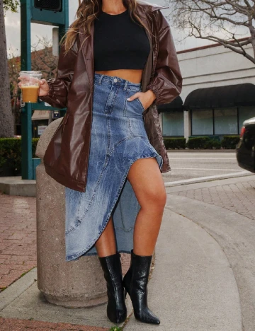 Fusta SHEIN, albastru