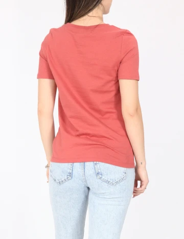 Tricou River Island, roz pudra inchis