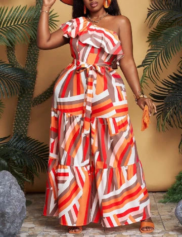 Salopeta SHEIN CURVE, mix culori