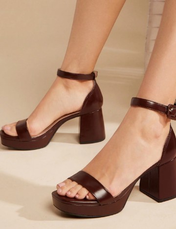 
						Sandale SHEIN, maro
