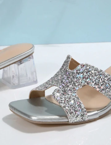 Saboti SHEIN, argintiu