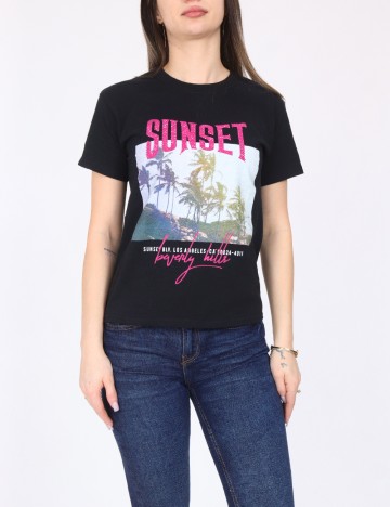 
						Tricou River Island, negru