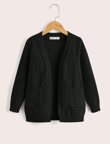 Cardigan Shein Kids, negru
