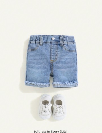 
						Pantaloni scurti CozyCub, albastru