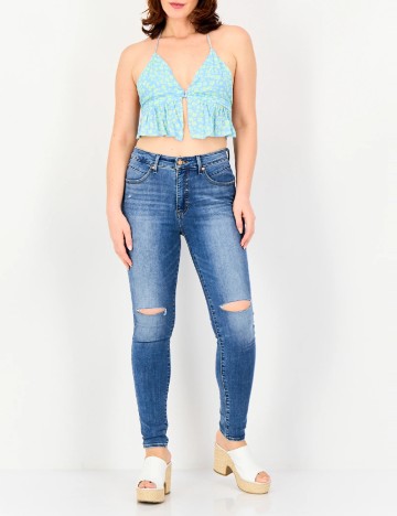 Top Bershka, albastru