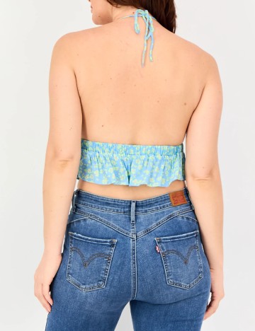 Top Bershka, albastru