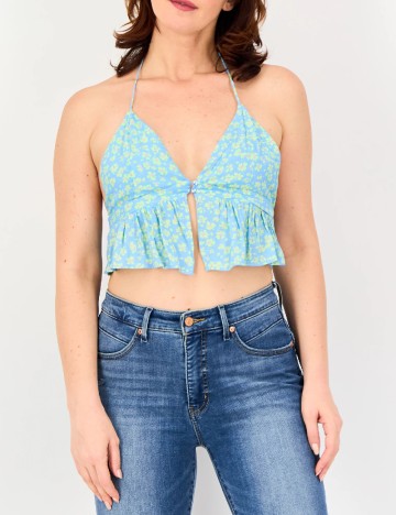 
						Top Bershka, albastru