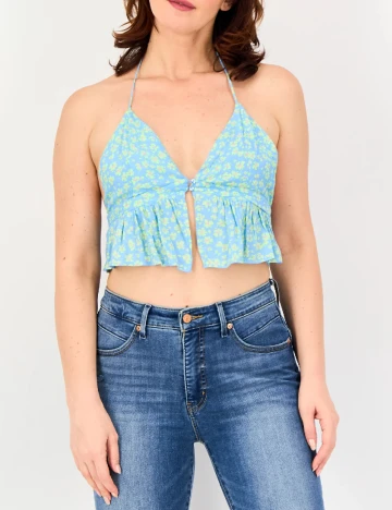 Top Bershka, albastru